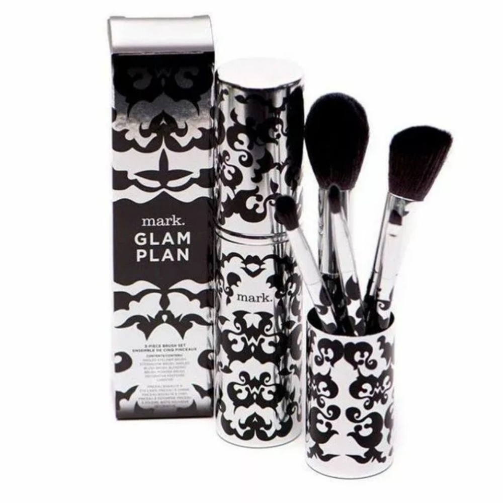 NWOT Avon Glam Plan 5-Piece Make-up Brush Set - Picture 1 of 4